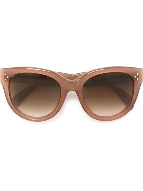 celine audrey sunglasses brown|celine eyewear rectangular sunglasses.